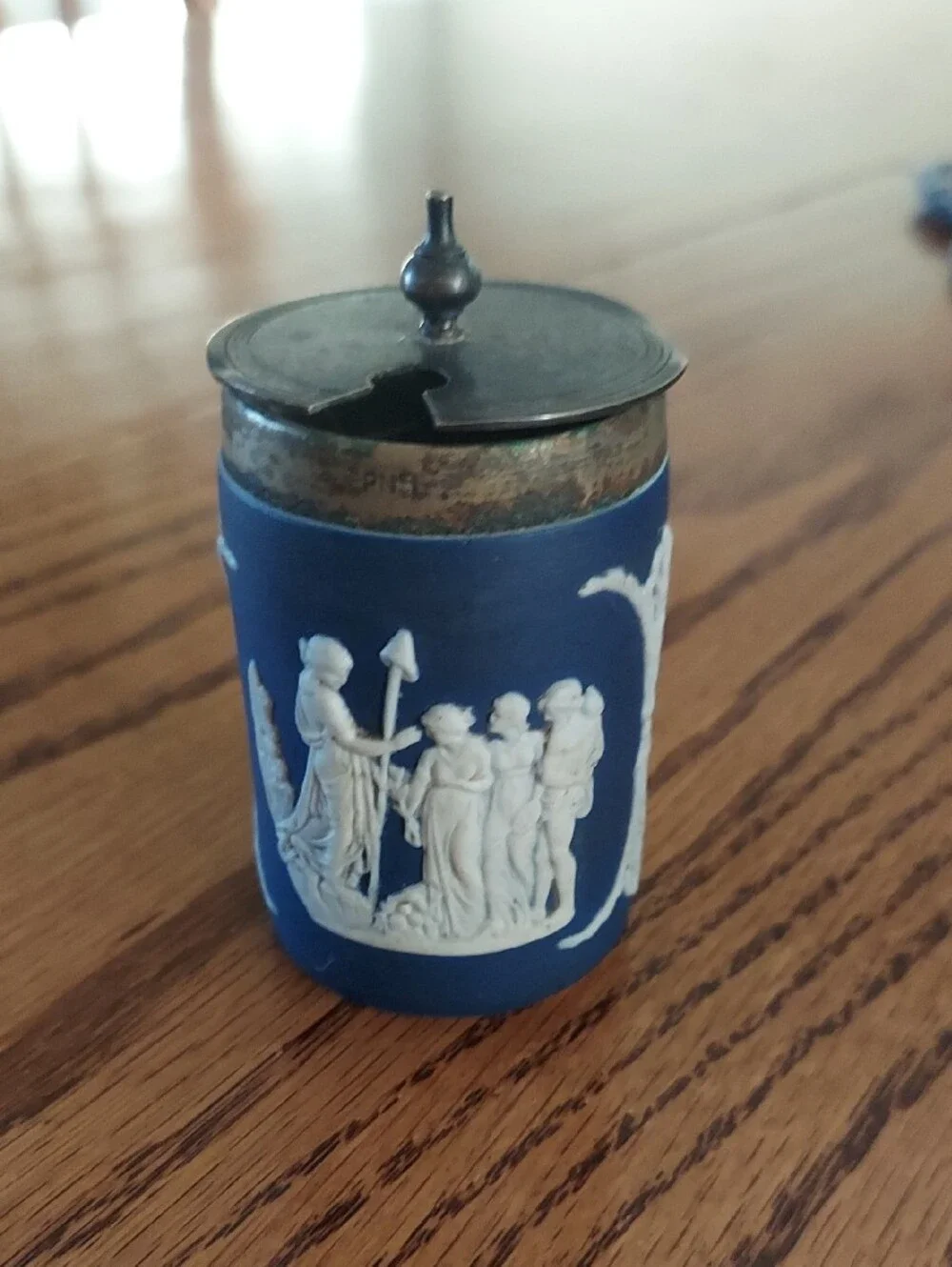 Antique 19th c. Wedgewood Metal Mounted Jasperware